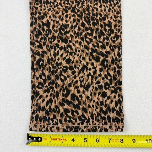 Terra & Sky Women's Core Straight Stretch Brown Leopard Denim Jeans Plus 18W NWT - Picture 10 of 10